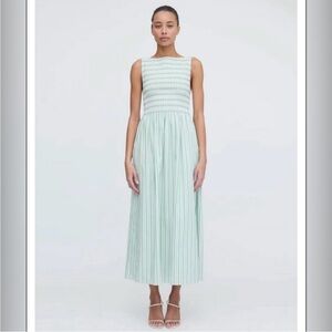 Hill House Cosima Apple stripe dress